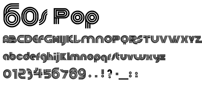 60s Pop font